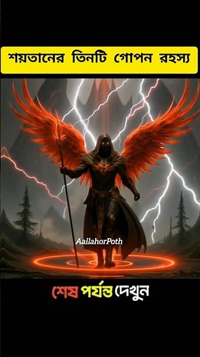শয়তানের ৩টি গোপন রহস্য—যা মানুষ জানে না! #islamicshorts #banglaislamicvideo