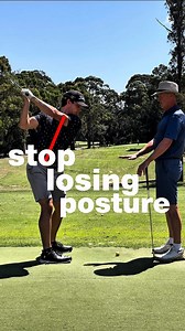 Standing up in your backswing? We often talk about fixing loss of posture or early extension in the downswing - but what if the issue starts earlier? Standing up in the backswing is commonly caused by poor lower-body movement, but it can be as simple as too much pressure into the toes. This drill encourages pressure through the mid-foot to heel, allowing you to rotate better while maintaining your hip hinge and posture. Save this and try it at your next range session. #golf #golffitness #standin