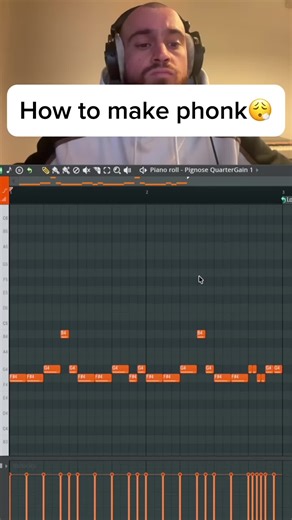 Making phonk from scratch 😈🔊 #phonk #beatmaking #producer #flstudio #howtomakephonk