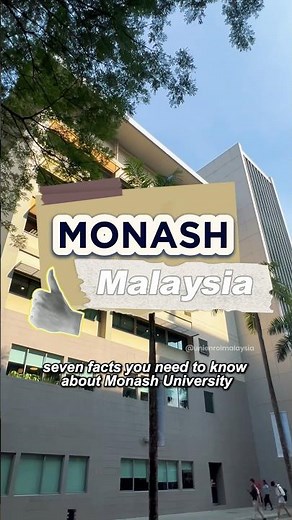 🗣️you are thinking about joining Monash University Malaysia and this is the sign from the universe!
