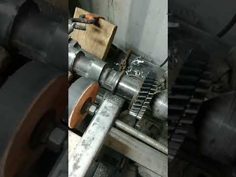 Repairing a damaged camshaft lobe with a welder and old atlas lathe