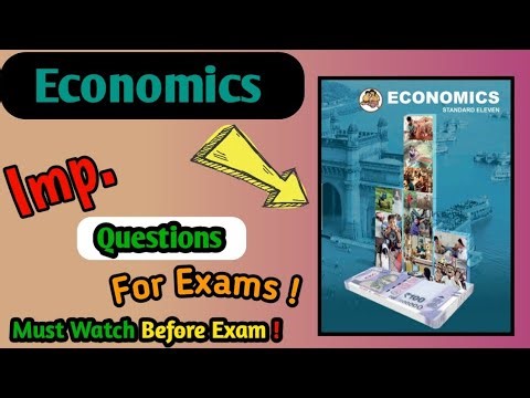 Economics class 11 Important Questions for Final Exams 2024 | 11th commerce questions bank |