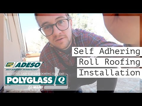 Amateur Roll Roofing Installation NO TORCH | PolyGlass Elastoflex SA V & SA P ADESO