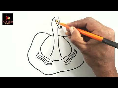 How to Draw a Swan Easy Step by Step | Swan Drawing Tutorial For Kids
