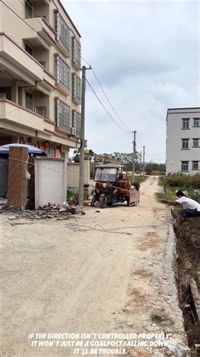 Pull the rope to remove the gatepost