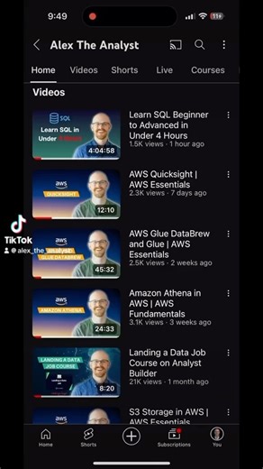 Alex Freberg on Instagram: "New video to learn MySQL in 4 hours on my YouTube channel!"