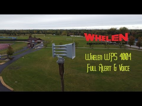 Vernon Hills, IL Whelen WPS 4004 Siren Test, Full Alert & Voice