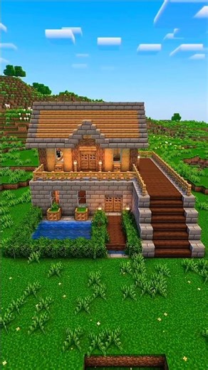 Minecraft Easy Starter House #trending #minecraft #build #gaming #viral
