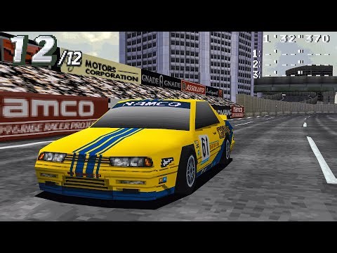 Rage Racer (PS1) - Mythical Coast - Class 2 Gameplay [4K 60fps]