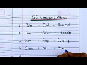50 compound words | what is compound word | example of compound words | compound words