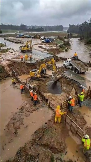 Engineers vs Disaster: Rebuilding a Collapsed Road