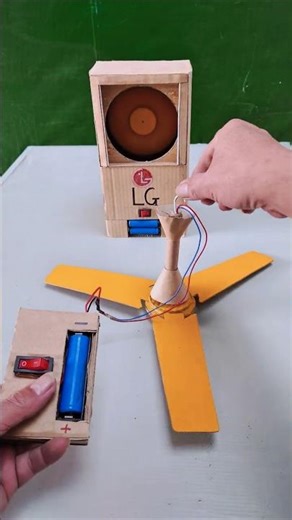 Ceiling fan and cardboard box fan #ceilingfan #cardboardfan #DIY