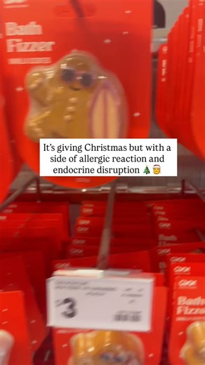 Balanced Low Tox Living For Us Regular Humans on Instagram: "Before you pop a cute bath fizzer into a stocking… here’s what’s actually inside and why none of it belongs on a child’s skin, lungs or developing hormone system. • Synthetic Fragrance A hidden chemical cocktail (hundreds of undisclosed compounds). Linked with skin irritation, airway inflammation, headaches + endocrine-disrupting concerns. Warm bathwater + steam = maximum absorption + inhalation. • Benzyl Benzoate A known allergen and 