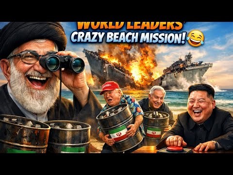 World Leaders Go Crazy on the Beach! 😂