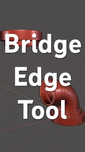 Say goodbye to mesh mayhem! Bridge edge loop in Blender is a total game changer #blendertips
