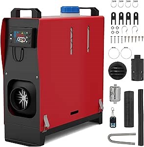 Amazon.com: 8KW Diesel Heater All in One, Portable Diesel Heater with Remote Control and LCD Display, 12V Diesel Air Heater Fast Heating and Low Noise, Parking Heater for RV Truck Camper Van Boat Tent and Indoor : Automotive