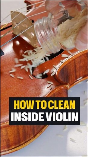 How to Clean Inside of a Violin - Rice Method