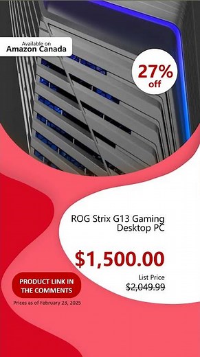 ROG Strix G13 Gaming Desktop PC