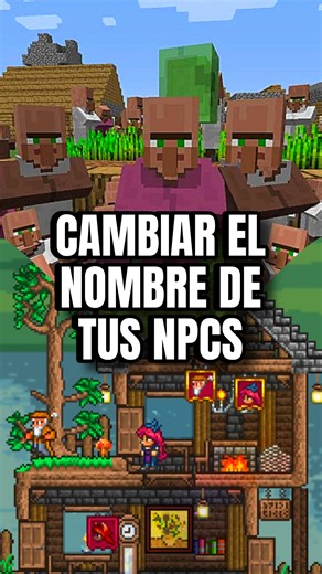 Yaaelin on Instagram: "CAMBIAR EL NOMBRE DE TUS NPCS | MINECRAFT VS TERRARIA #minecraft #terraria #yaaelin"