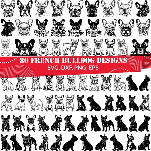 French Bulldog SVG Bundle, Frenchie Mom, Frenchie Dad, Peeking French Bulldog,french Bulldog Dxf,french Bulldog Png,french Bulldog Vector - Etsy