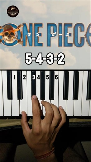 One Piece Title Card Piano Tutorial #pianotutorial #shorts