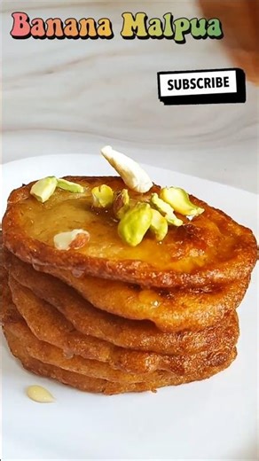 Get Holi ready with this soft & crispy Banana Malpua 🍌✨