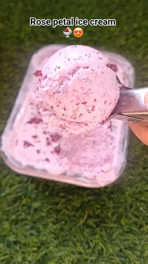 "Rose Ice Cream with Real Petals 🌸 | Unique Viral Recipe" #shortvideo #ytshorts #