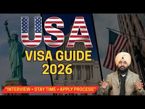 US B1/B2 Visitor Visa Explained | Apply Process, Stay Time & Interview (Punjabi)