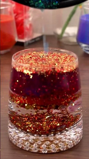 How to Make Elegant Sparkling Candles at Home | DIY Home Décor Idea #shorts