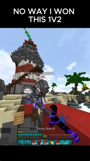 No Bed… No Hope… But I WON 😈🔥 (1v2 Clutch) #shorts #bedwars