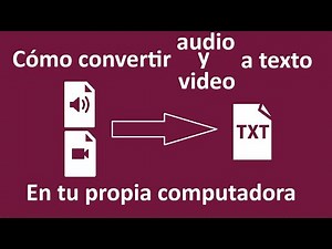 Cómo convertir Audio a Texto en tu propia PC. (Incluye traducción de audios)