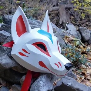 Kitsune Fox Mask **digital Pattern** for EVA Foam With Video Tutorial - Etsy