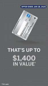 335K views · 917 reactions | For a limited time earn up to 140,000 bonus points with the Platinum Card®. That's up to $1,400 towards extraordinary experiences.* T&Cs apply. | American Express | Facebook