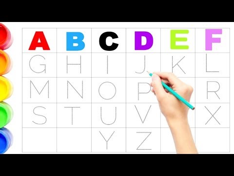 How to Write Letters for Children - Teaching Writing ABC for Preschool - Alphabet for Kids