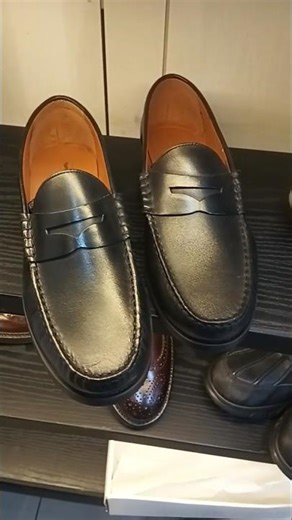 Black Leather Penny Loafer | 100% Original | Branded Shoes | #pennyloafers