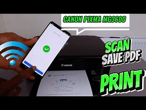 How to Scan, Save as PDF, and Print from Your Phone | Canon Pixma MG3650/3600