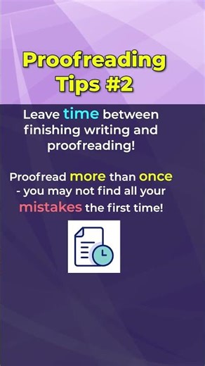 Proofreading tips - proofread more than once #academicbites #academicwriting #proofreading