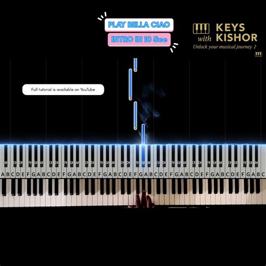 Play Bella Ciao in 15 Seconds! 🎹🔥