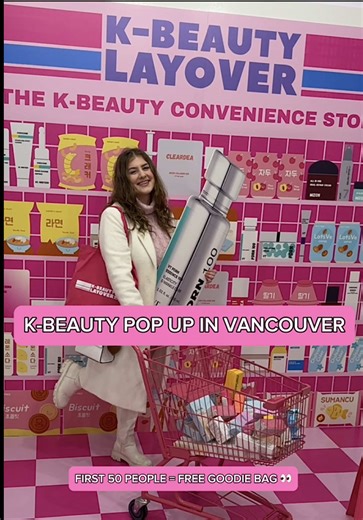 This is your warning: do NOT go here if you’re trying to save money 🥲 Vancouver’s first K-beauty convenience store @kbeautylayover just changed the game 😭🛍️ Between the freebies, samples, and games… it’s actually impossible to leave empty handed. I tried. I failed. Go EARLY! 🗓️ March 20 - 23, 2026 ⏰ 11:00 AM - 8:00 PM 📍 The Kent (534 Cambie St, Vancouver) EVENT DEALS: 🎁 First 50 shoppers in line each day: Free K-Goodie Bag! 🛍️ Every purchase: Free Samples! 💵 Spend $65 (before tax): 1 Fre