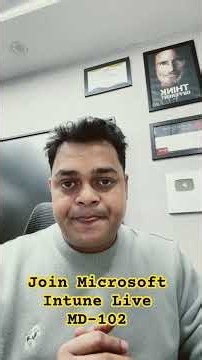 Join Microsoft Intune MD-102 Live Weekend Class. #azurecertification #manjeetrawat