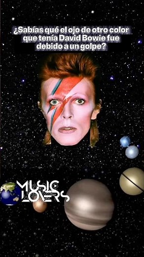 David Bowie | The true origin of his "different colored" eyes. #DavidBowie #music #didyouknow