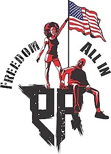 Amazon.com: Our OuterArmour True and Brave Take Charge Freedom All in The Stage Timeless Retro PatriotRap Sticker : Sports & Outdoors