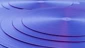 This loop animation features a vinyl record with colorful lines,...