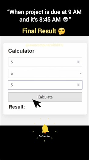When Project Deadline is About to Be Over 😭💻#memes #funny #coding #shorts @LearnComputerWithRCS