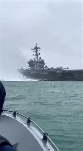 It overturned due to the force of the water."😱#shots #navy