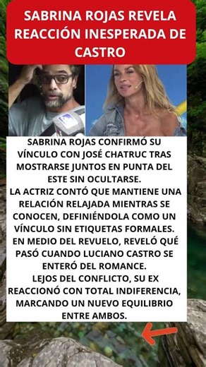 Sabrina Rojas revela reacción inesperada de Castro