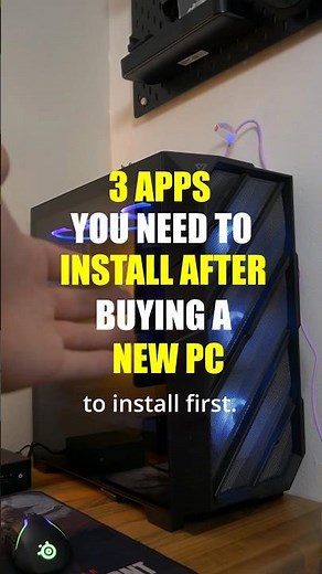 here's 3 apps you should install on a new pc! #newpc #newpcbuild #pctips #windowstips