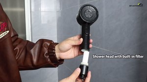 DEVA FRONSA Dual Shower Head for Couples, Double Shower System for Two People, 6+3 Adjustable Spray Modes-High Pressure Tandem Showerhead with 31.5~80.7" Extendable Rod / 78.7" Long Hose, Easy Install