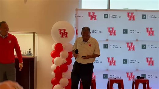 Kelvin Sampson mentioned this graphic that shows Houston has the most wins nationally over the last five years.“Just think how many games we would’ve won if we just had a 7-footer,” he joked at Thursday’s coaches caravan.