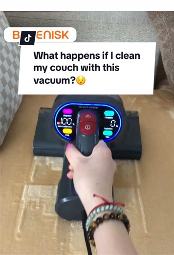 What happens if I clean my couch with this vacuum?😯#BASENISK #mattressvacuum #mattressvacuum #dustmites #cleanhome